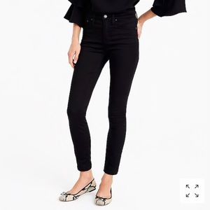 JCrew 9 inch high rise toothpick jean